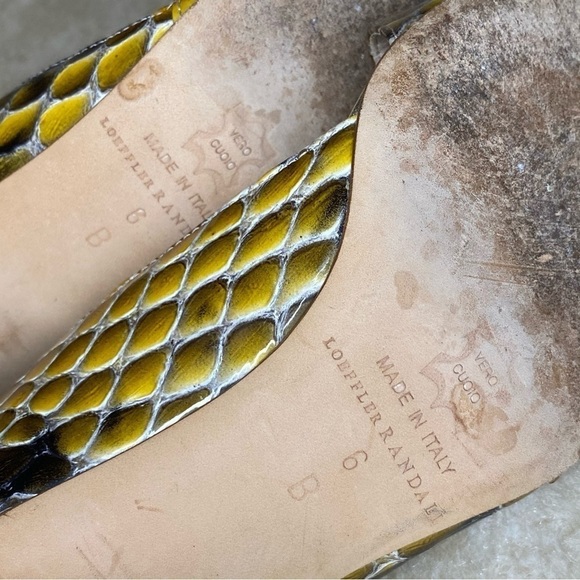 𝅺loeffler Randall Snakeskin Heels - Picture 11 of 11